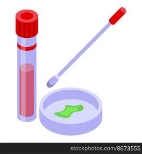 Test tube lab icon isometric vector. Science chemical. Experiment medical. Test tube lab icon isometric vector. Science chemical