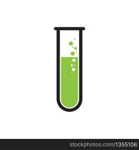 Test tube logo. Scientific research, chemical experiment. Symbol, icon illustration vector.. Test tube logo. Scientific research, chemical experiment. Symbol, icon illustration