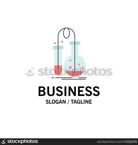Testing, Chemistry, flask, lab, science Flat Color Icon Vector