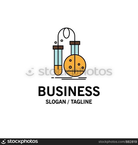 Testing, Chemistry, flask, lab, science Flat Color Icon Vector
