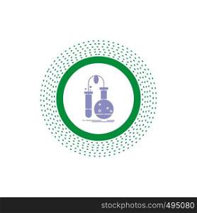 Testing, Chemistry, flask, lab, science Glyph Icon. Vector isolated illustration. Vector EPS10 Abstract Template background
