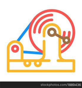 testing equipment electromagnetic color icon vector. testing equipment electromagnetic sign. isolated symbol illustration. testing equipment electromagnetic color icon vector illustration