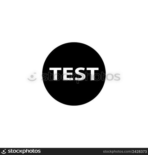 testing icon vector design templates white on background