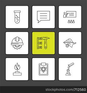 testtube , message , class , labour , hammer, flame , fire , chemical , testtube , icon, icons, set, line, vector, business, sign, symbol, outline,