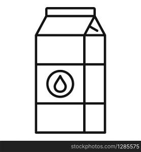 Tetrapack milk icon. Outline tetrapack milk vector icon for web design isolated on white background. Tetrapack milk icon, outline style