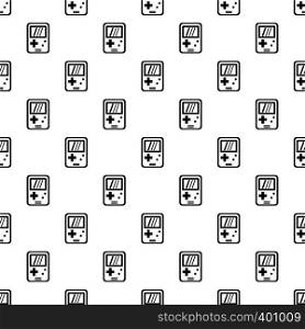 Tetris device pattern. Simple illustration of tetris device vector pattern for web. Tetris device pattern, simple style