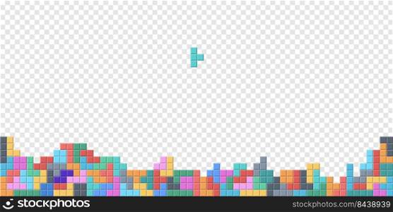 Tetris figures constructor game background