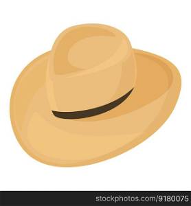 Texas cowboy hat icon cartoon vector. Rodeo leather. American country. Texas cowboy hat icon cartoon vector. Rodeo leather