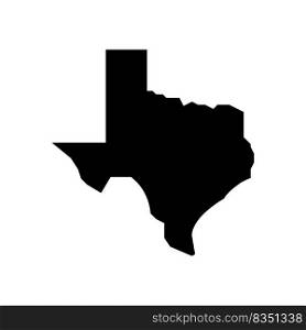 texas state glyph icon vector. texas state sign. isolated symbol illustration. texas state glyph icon vector illustration