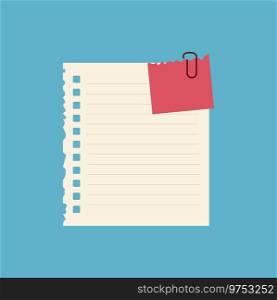 Text box with note papers templates Royalty Free Vector