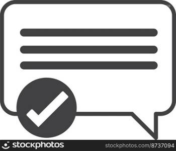 Text boxes and check marks illustration in minimal style isolated on background