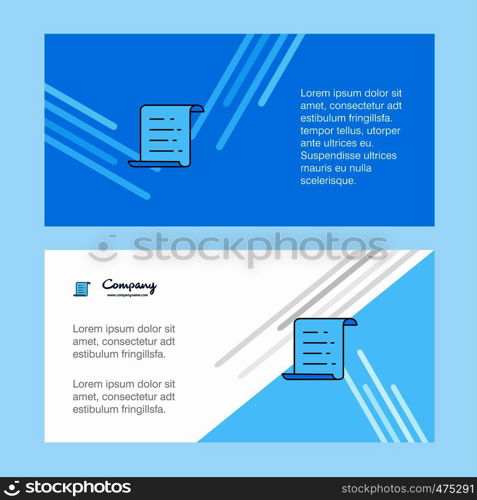 Text document abstract corporate business banner template, horizontal advertising business banner.