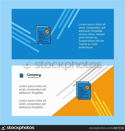 Text document abstract corporate business banner template, horizontal advertising business banner.