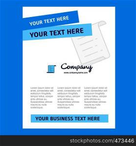 Text document Title Page Design for Company profile ,annual report, presentations, leaflet, Brochure Vector Background