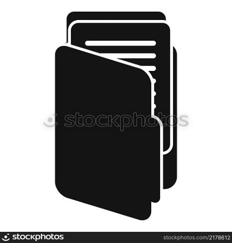 Text folder icon simple vector. Message letter. Notepad pencil. Text folder icon simple vector. Message letter