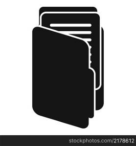 Text folder icon simple vector. Message letter. Notepad pencil. Text folder icon simple vector. Message letter
