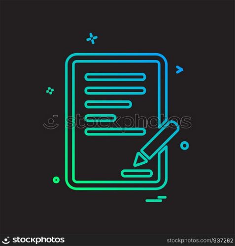 Text icon design vector