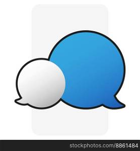 Text message. Chat dialogue bubble text. Vector illustration. EPS 10.. Text message. Chat dialogue bubble text. Vector illustration.