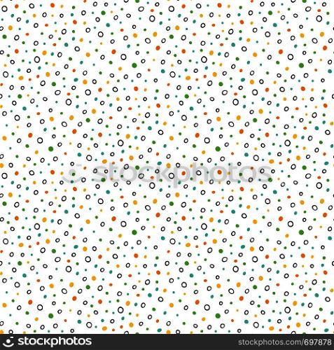 Textile polka dot pattern. Birthday vector decoration. Colorful fashion seamless pattern. Textile polka dot pattern. Birthday vector decoration. Colorful fashion seamless