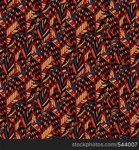 Textile seamless pattern in ethnic colors. Ethnic fabric texture in boho style. Autumn wrapping. Textile seamless pattern in ethnic colors. Ethnic fabric texture in boho style