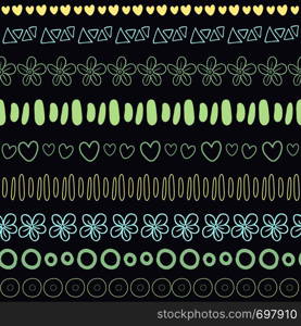 Textile seamless pattern on dark background. Fashion ethnic print or package design.. Textile seamless pattern on dark background. Fashion ethnic print or package design
