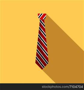 Textile tie icon. Flat illustration of textile tie vector icon for web design. Textile tie icon, flat style