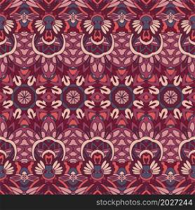 Texture seamless pattern arabesque ornaments geometric mosaics Vintage background. Natural colour textile design. Tribal vintage abstract geometric ethnic seamless pattern ornamental.