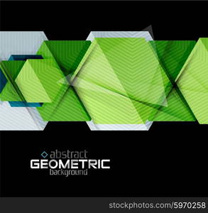 Textured paper geometric shapes on black. Textured paper geometric shapes on black. Vector abstract background