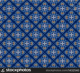 thai style wallpaper, Asian tradition art pattern in vector