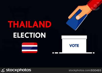 Thailand election vector design 2019.