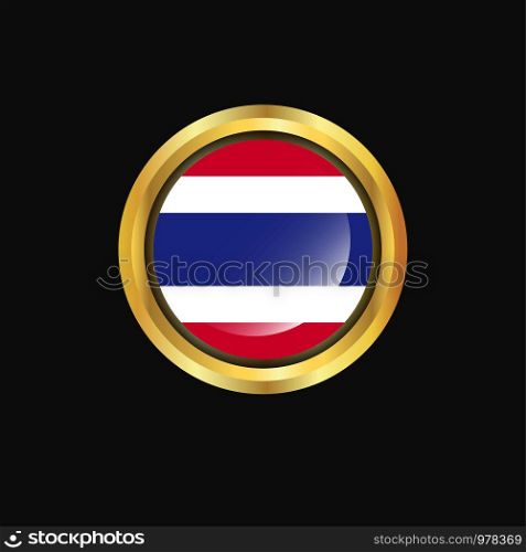 Thailand flag Golden button