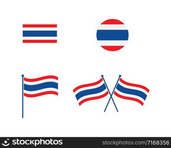 thailand flag icon vector illustration design