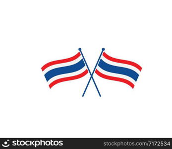 thailand flag icon vector illustration design