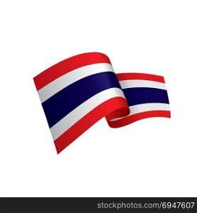 Thailand flag, vector illustration. Thailand flag, vector illustration on a white background