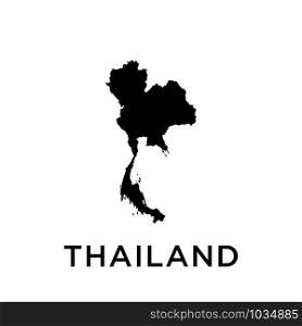 Thailand map icon design trendy