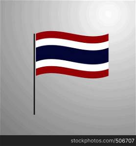 Thailand waving Flag