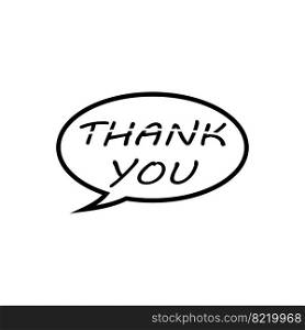 thank you icon vector design templates white on background