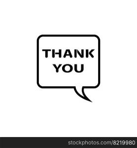 thank you icon vector design templates white on background