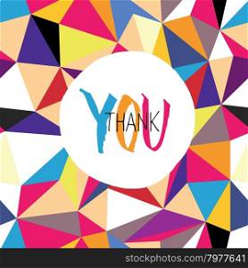 Thank you! On colorful aged triangles pattern.