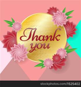 thank you Vector background for banner, poster, flyer