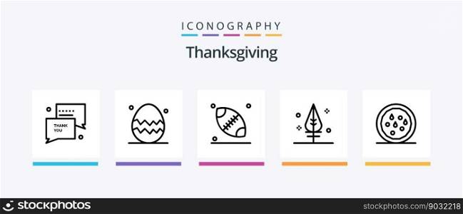 Thanks Giving Line 5 Icon Pack Including thanksgiving. halloween. you. fruit. fork. Creative Icons Design