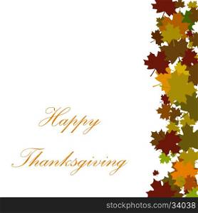 Thanksgiving background with floral . Happy Thanksgiving Day celebrations greeting card design