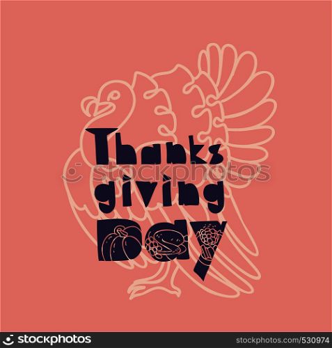Thanksgiving banner concept background. Simple illustration of thanksgiving banner vector concept background for web design. Thanksgiving banner concept background, simple style