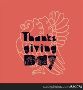 Thanksgiving banner concept background. Simple illustration of thanksgiving banner vector concept background for web design. Thanksgiving banner concept background, simple style