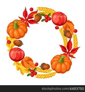Thanksgiving Day or autumn frame. Decorative element with vegetables and leaves. Thanksgiving Day or autumn frame. Decorative element with vegetables and leaves.