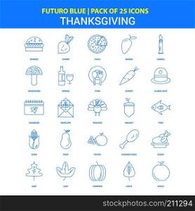 Thanksgiving  Icons - Futuro Blue 25 Icon pack