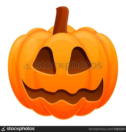 Thanksgiving pumkin icon. Cartoon of thanksgiving pumkin vector icon for web design isolated on white background. Thanksgiving pumkin icon, cartoon style