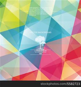 The abstract geometric 3D background. Vector illustration.