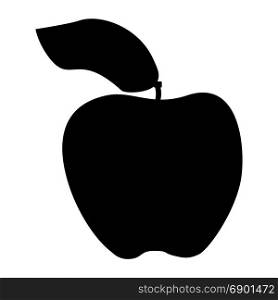 The apple black color icon.. The apple it is black color icon.