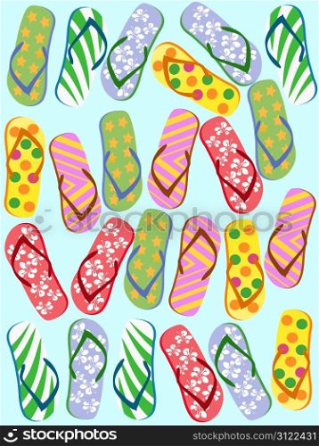 the background of Flip flops seamless